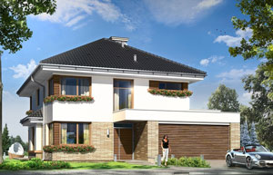 projekty domów z aranżacjami